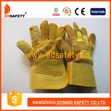 Ab Degree Ce Standard Yellow Cow Split Parche Palm Leather Welder Guantes Dlc203